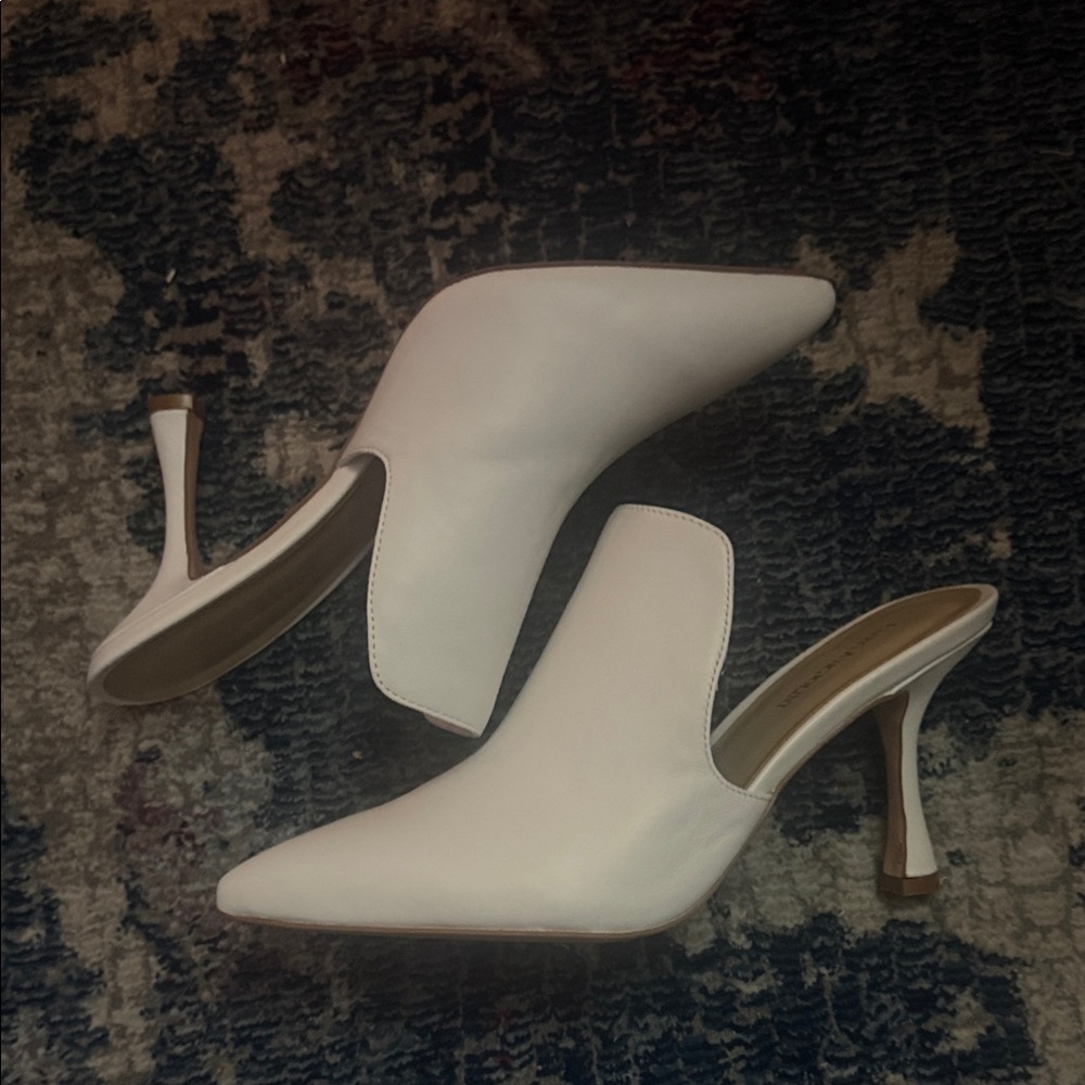 Elegant White Women's Mules
